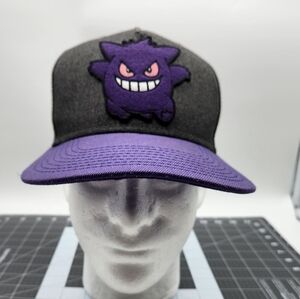Pokemon Gengar Purple Snapback Hat Cap 2016 Nintendo Gamefreak